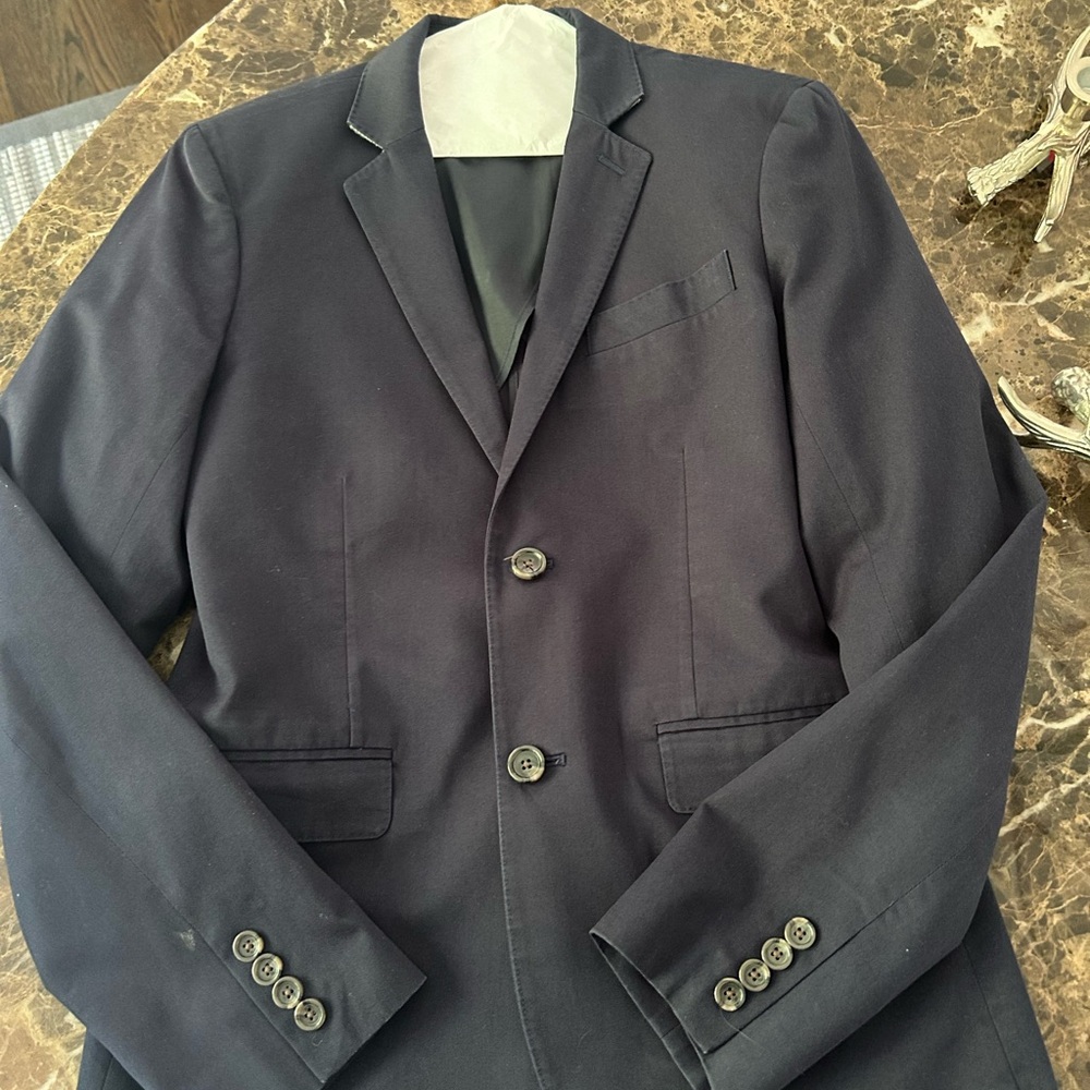 J Crew Ludlow Classic boys size 16 Navy Blazer